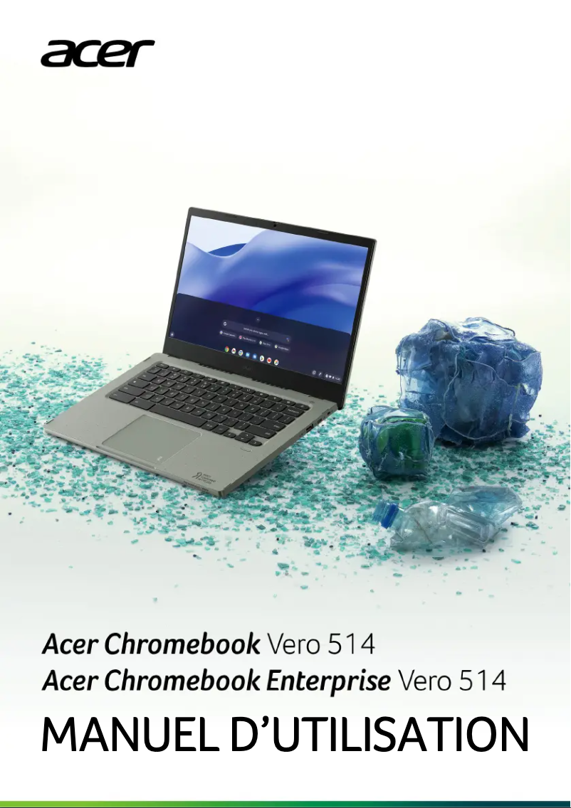 Page 1 de la notice Manuel utilisateur Acer Chromebook Vero 514
