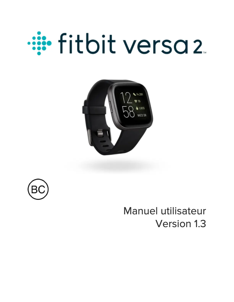 Page n°1 - Manuel utilisateur Fitbit Versa 2