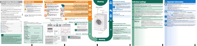 Page 1 de la notice Manuel utilisateur Bosch WAE28267NL