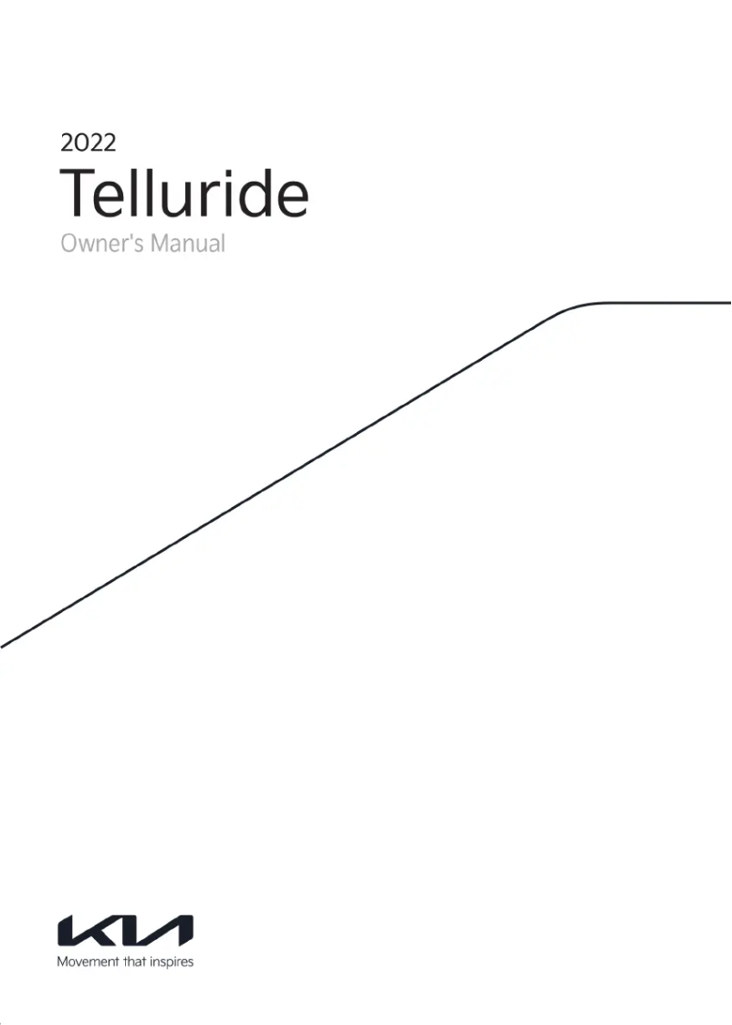 Página 1 del manual Manual de usuario Kia Telluride (2022)