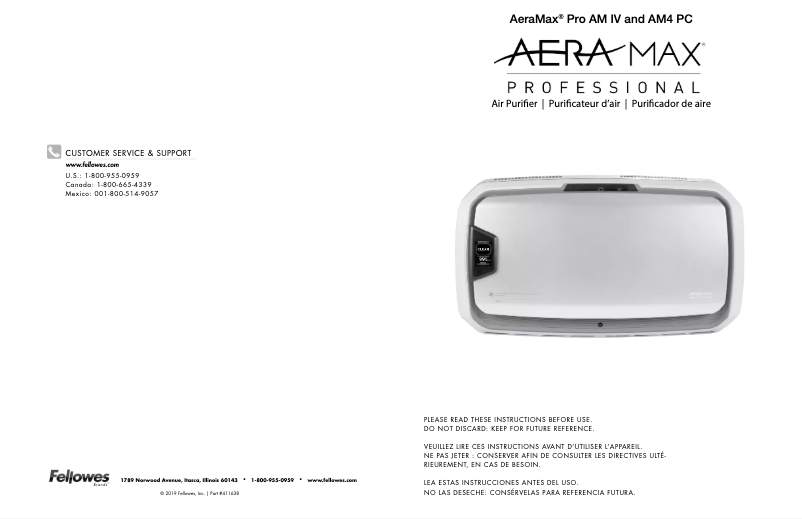 Imagen de la primera página del manual del dispositivo PRO AM IV