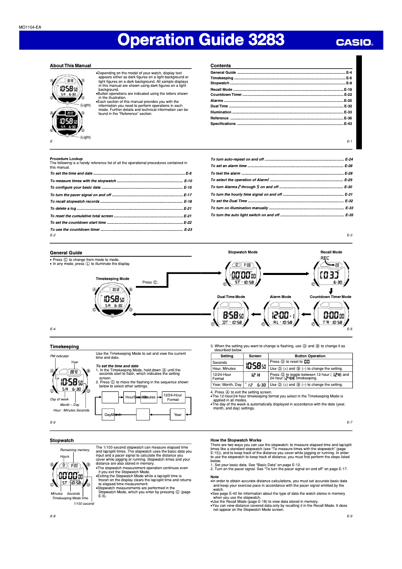 Image de la première page du manuel de l'appareil 3283