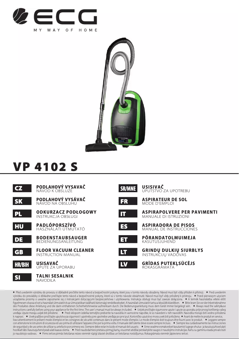 Page 1 de la notice Manuel utilisateur ECG VP 4102 S