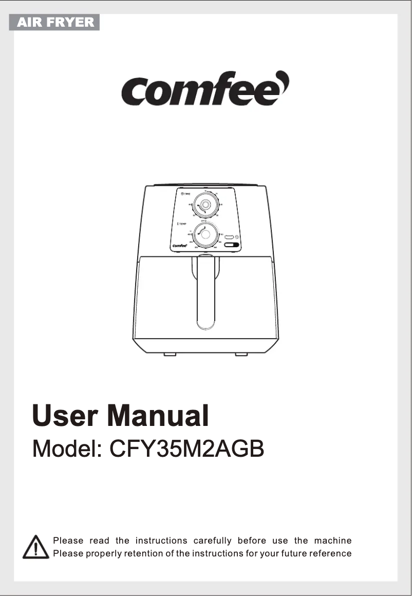Page 1 de la notice Manuel utilisateur Comfee CFY35M2AGB