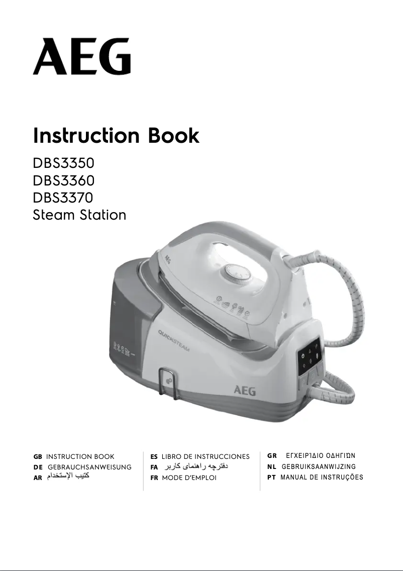 Page n°1 - Manuel utilisateur AEG DBS3340