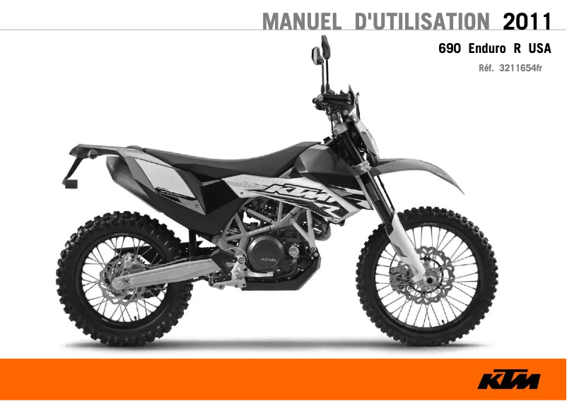Page 1 de la notice Manuel utilisateur KTM 690 Enduro R (2011)