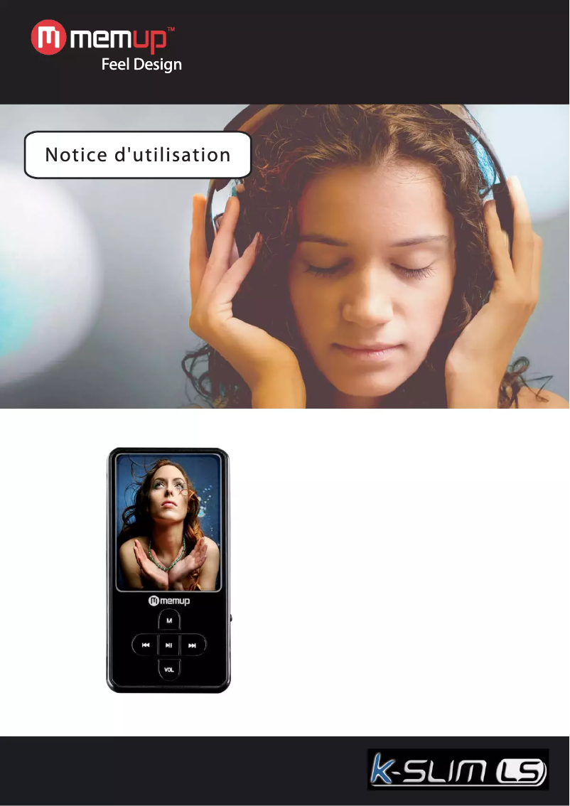 Page 1 de la notice Manuel utilisateur Memup K-SLIM LS