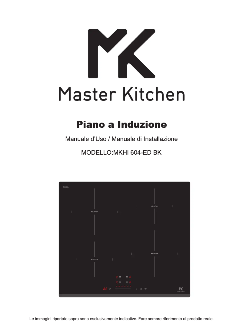 Page 1 de la notice Manuel utilisateur Master Kitchen MKHI 604-ED BK