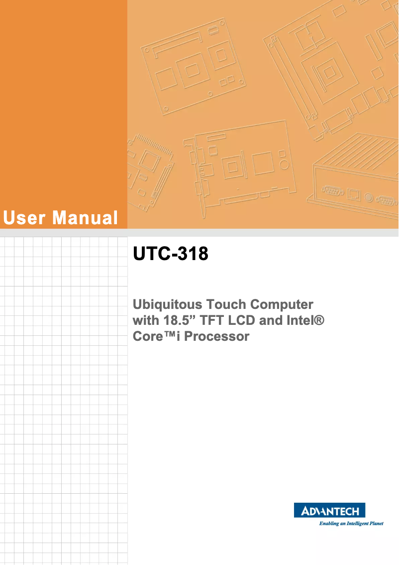 Page n°1 - Manuel utilisateur Advantech UTC-318