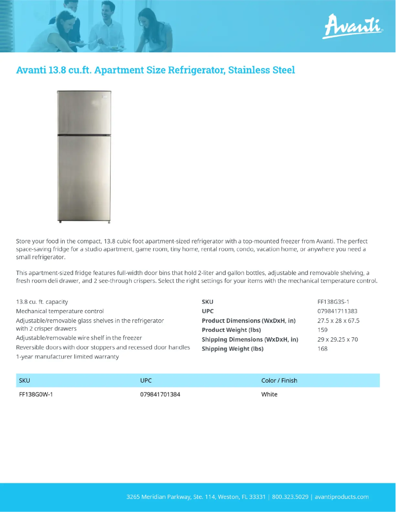 Image de la première page du manuel de l'appareil FF138G3S-1