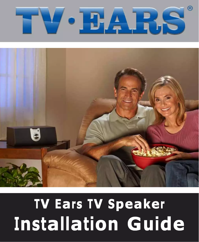 Image de la première page du manuel de l'appareil TV Ears TV Speaker