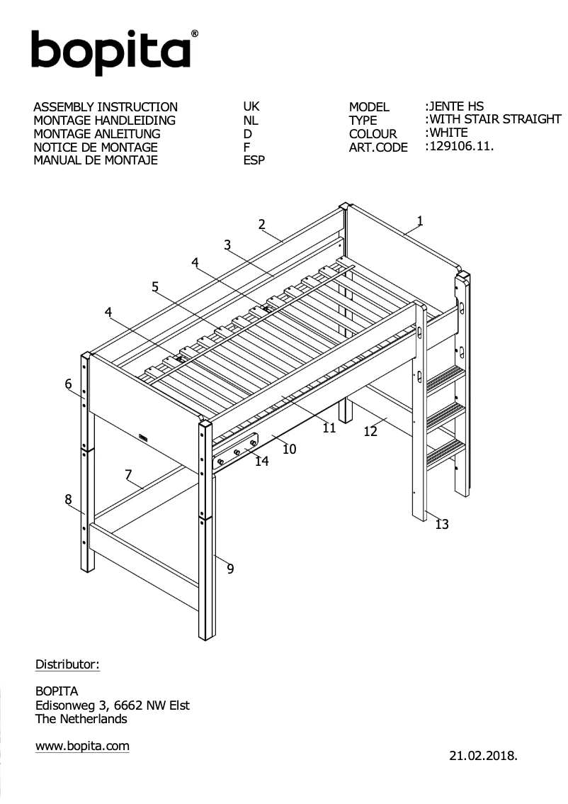 Page n°1 - Manuel utilisateur Bopita Jente