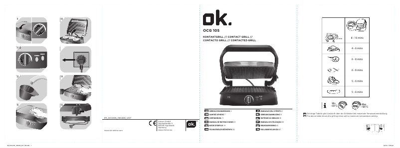 Page 1 de la notice Manuel utilisateur OK OCG 105