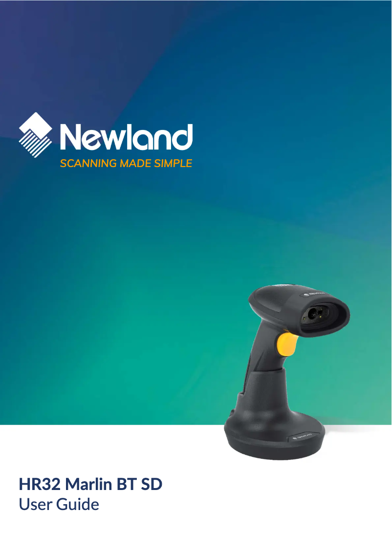 Página 1 del manual Manual de usuario Newland HR32 Marlin BT SD