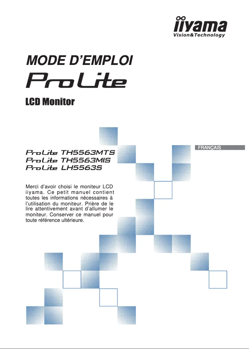 Imagen de la primera página del manual del dispositivo ProLite TH5563MIS
