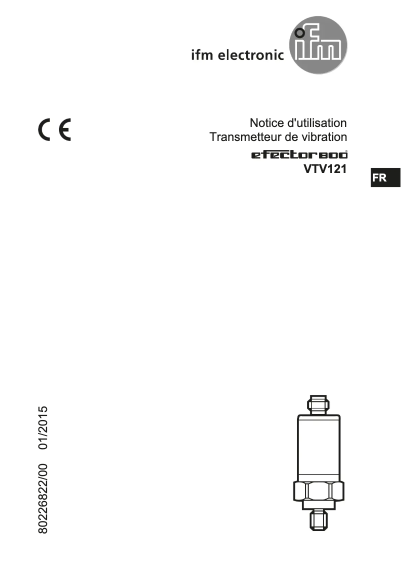 Page n°1 - Manuel utilisateur IFM VTV121
