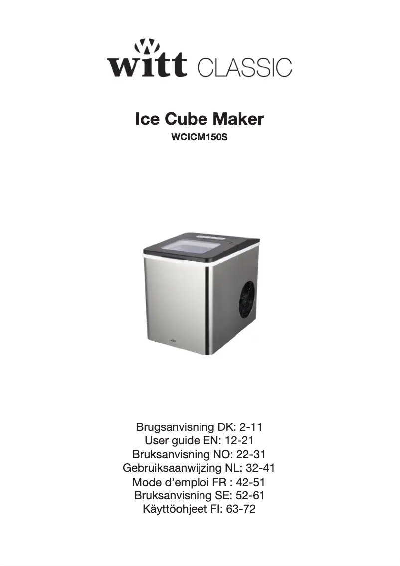 Página 1 del manual Manual de usuario Witt WCICM150S
