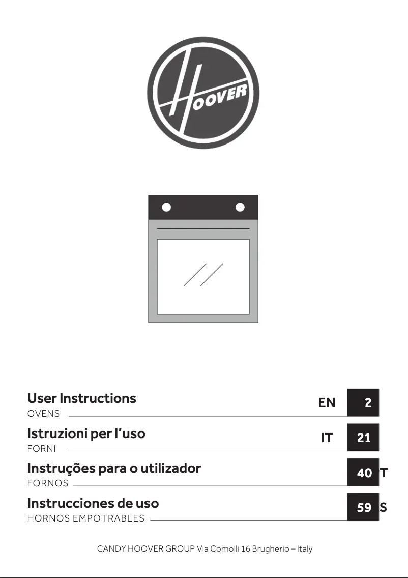 Image de la première page du manuel de l'appareil HOC5S587INWIFI
