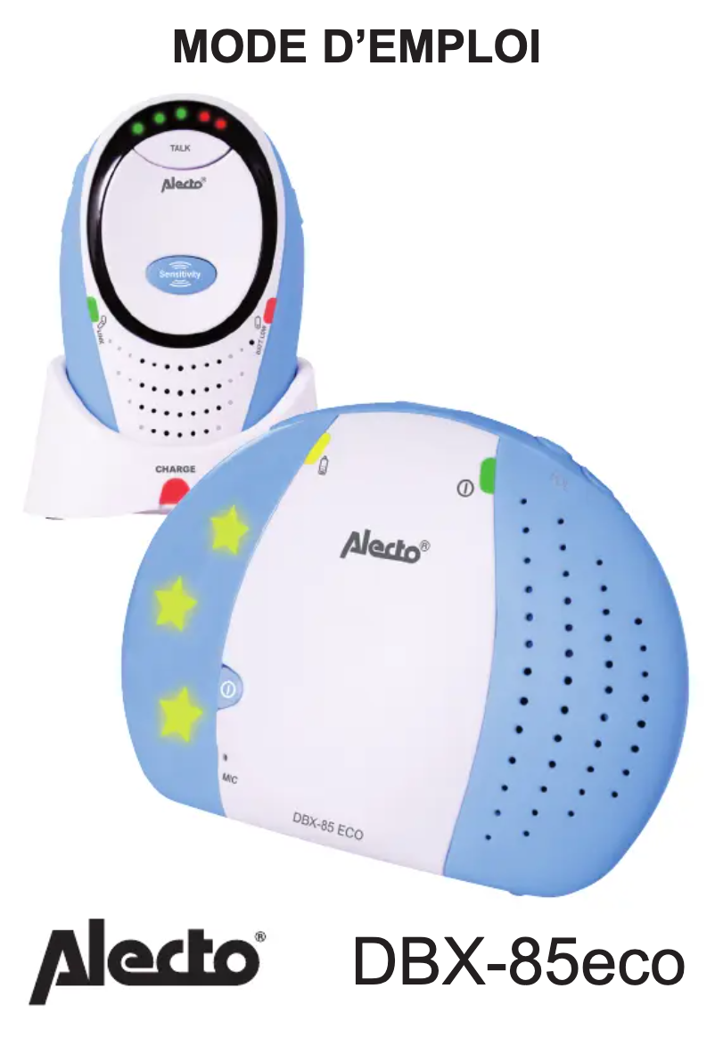 Page 1 de la notice Manuel utilisateur Alecto DBX-85
