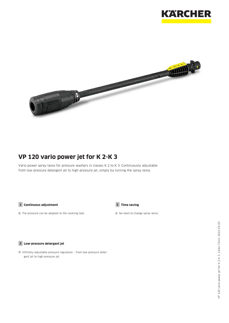 Image de la première page du manuel de l'appareil VP 120