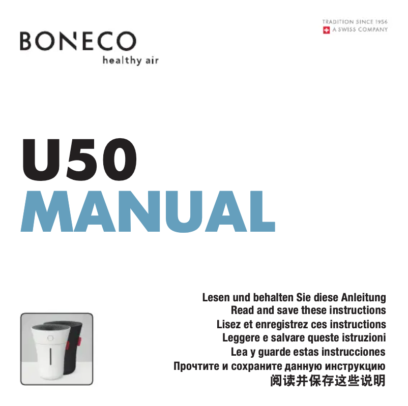 Page n°1 - Manuel utilisateur Boneco U50