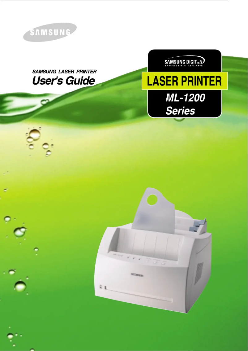 Page 1 de la notice Manuel utilisateur Samsung ML-1210SF