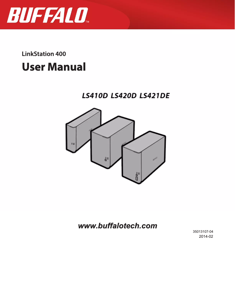 Página 1 del manual Manual de usuario Buffalo LinkStation 410
