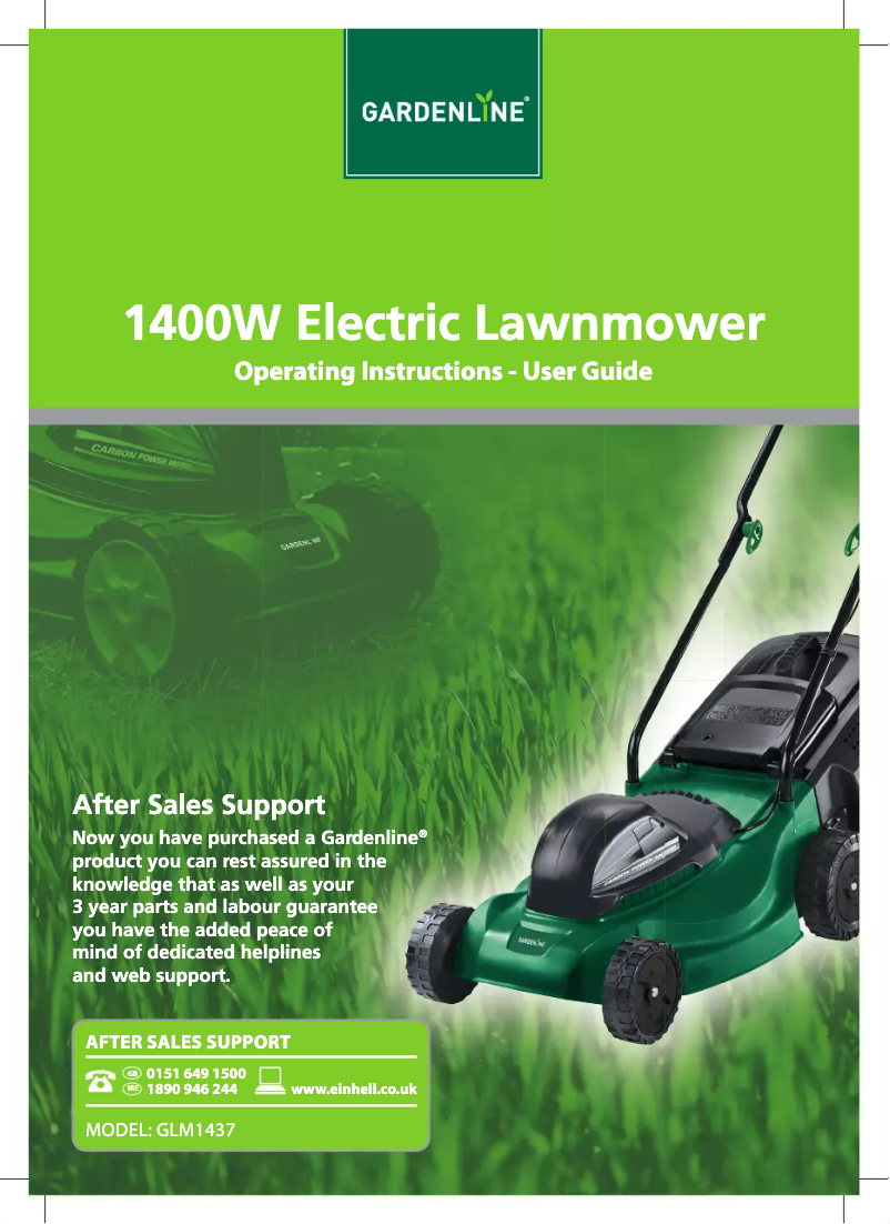 Imagen de la primera página del manual del dispositivo GLM 1437