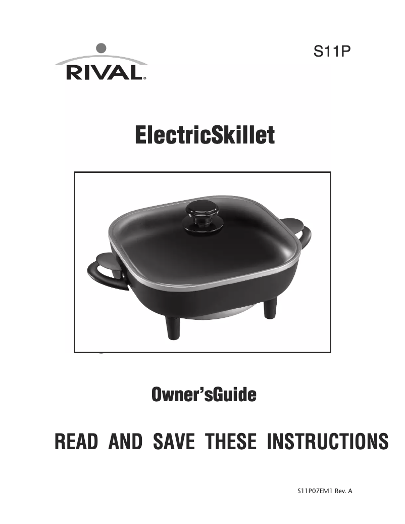 Page 1 de la notice Manuel utilisateur Rival S11P