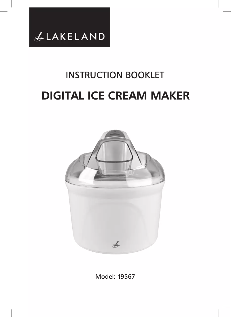 Page 1 de la notice Manuel utilisateur Lakeland 19567
