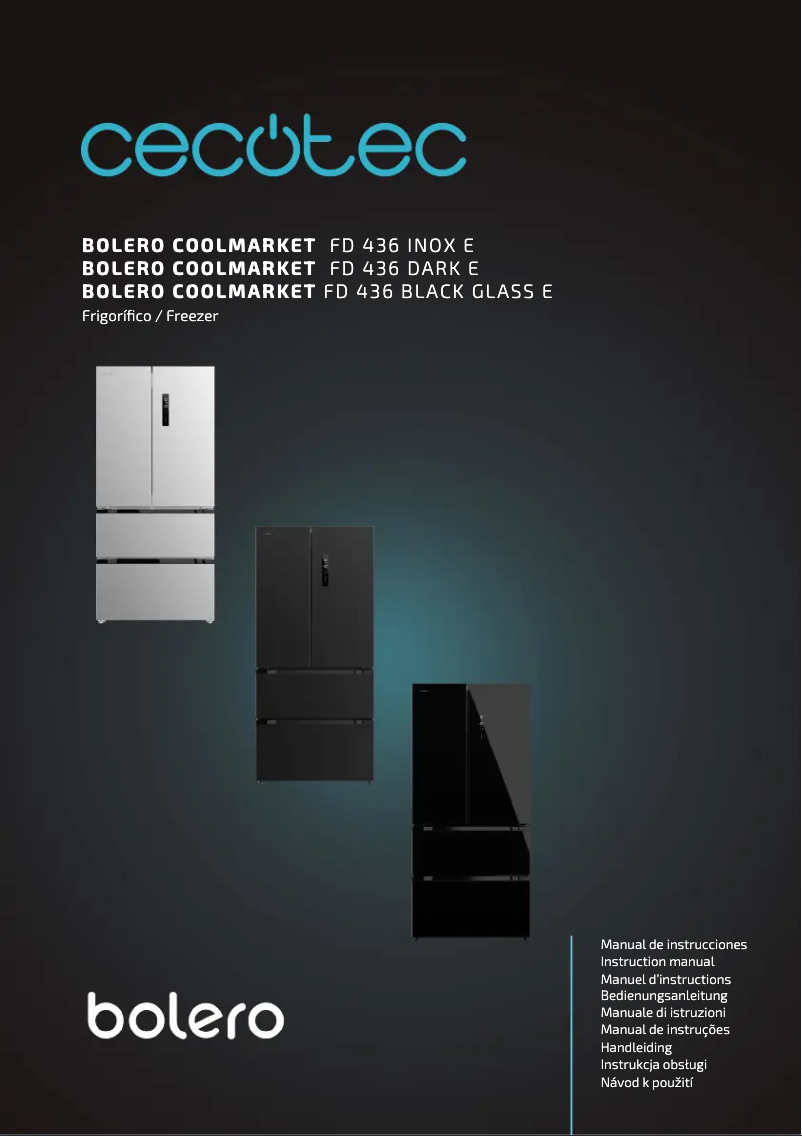 Page n°1 - Manuel utilisateur Cecotec Bolero CoolMarket FD 436