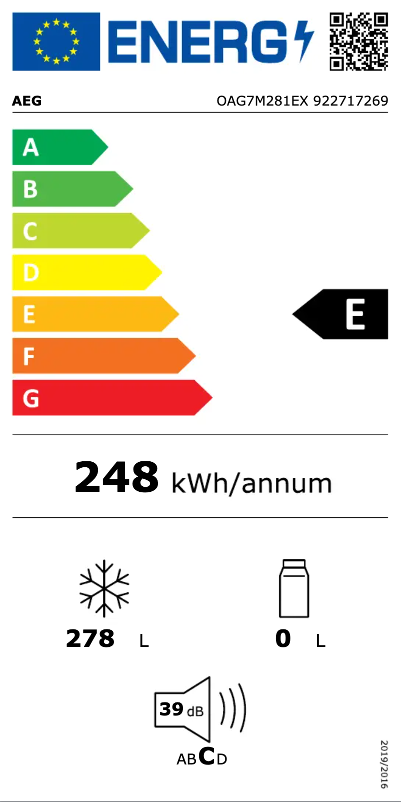 Image de la première page du manuel de l'appareil OAG7M281EX