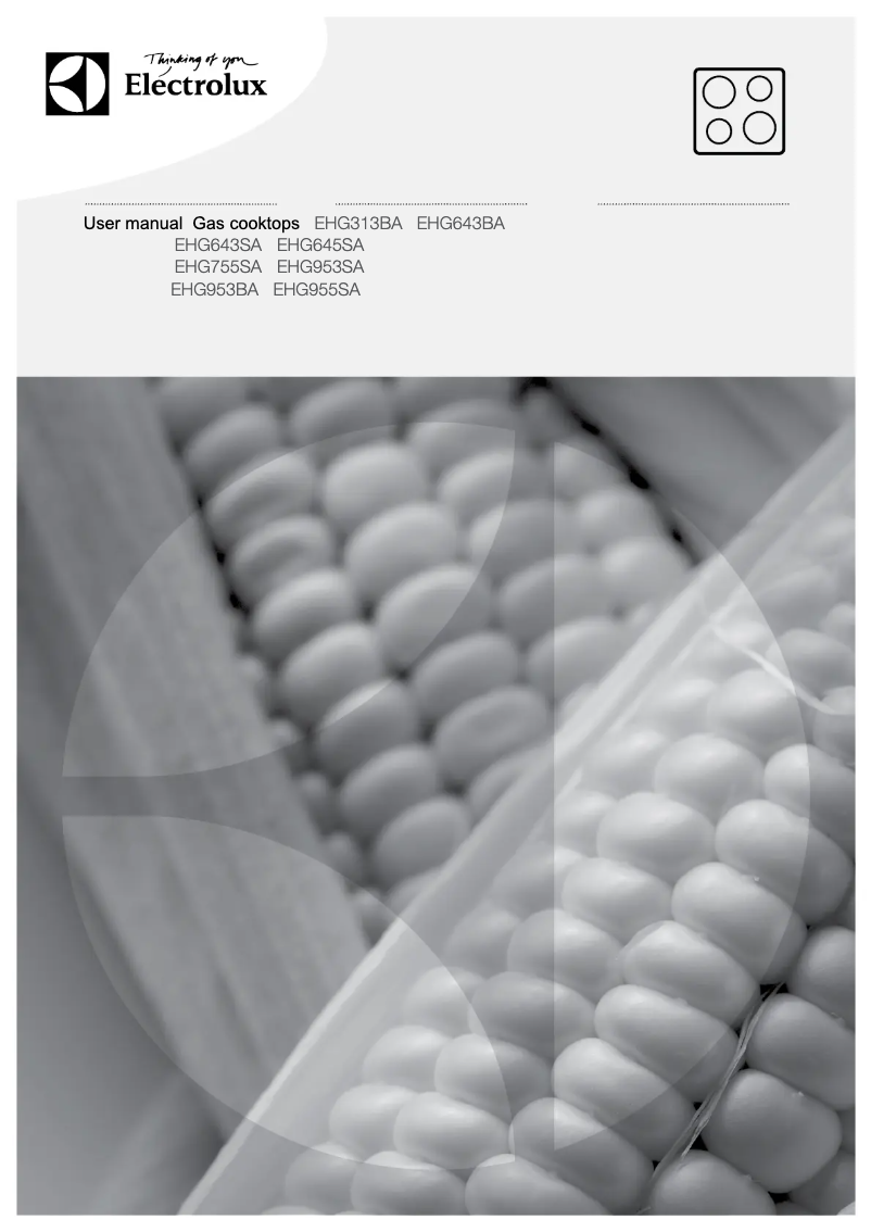 Image de la première page du manuel de l'appareil EHG643BA