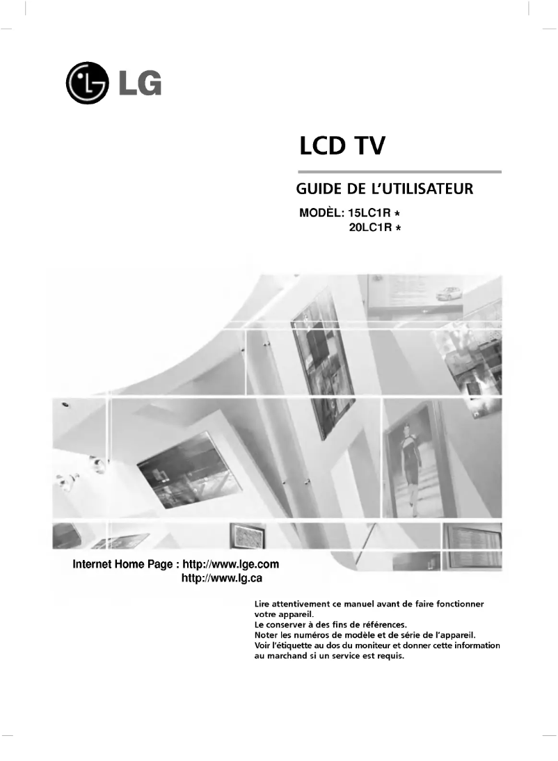 Image de la première page du manuel de l'appareil 15LC1RB