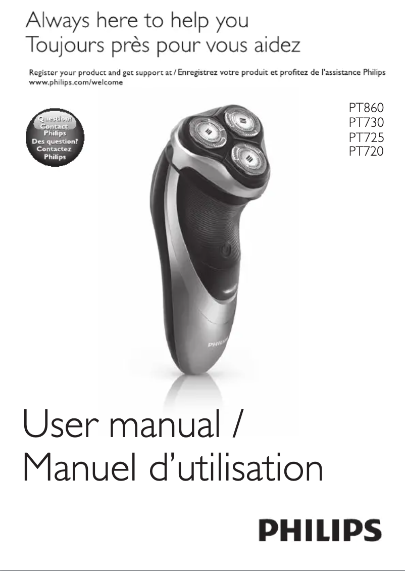 Image de la première page du manuel de l'appareil PowerTouch PT725