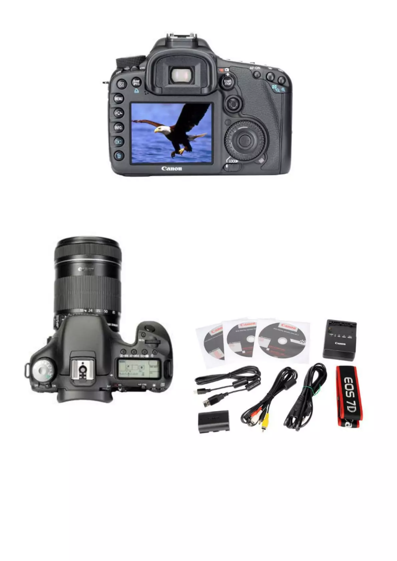 Image de la première page du manuel de l'appareil EOS 7D