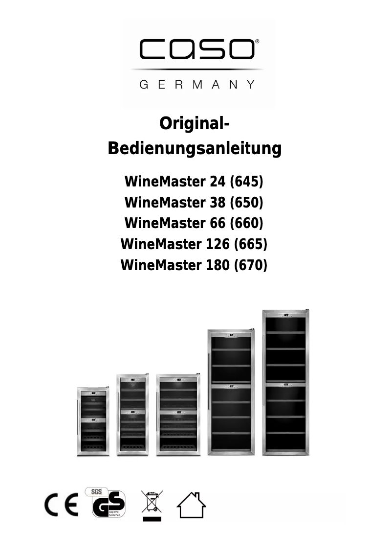 Image de la première page du manuel de l'appareil WineMaster 43
