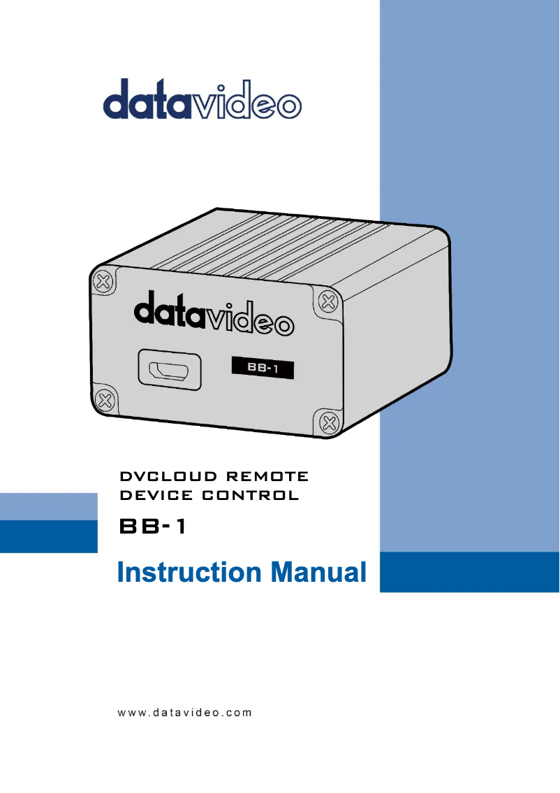 Image de la première page du manuel de l'appareil BB-1 KIT