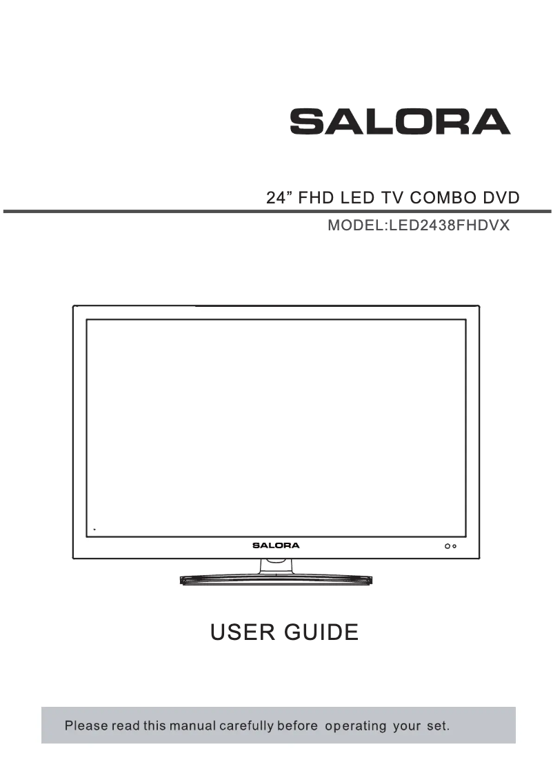 Page 1 de la notice Manuel utilisateur Salora LED2440FHDVX