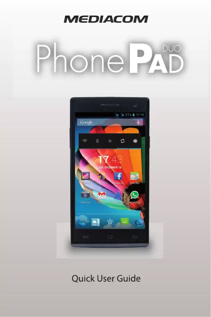 Image de la première page du manuel de l'appareil PhonePad Duo X500