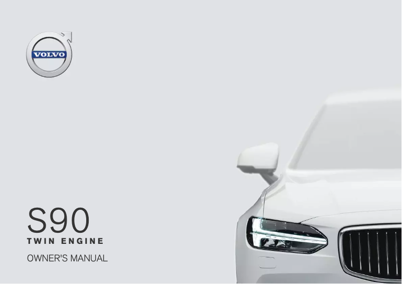 Page 1 de la notice Manuel utilisateur Volvo S90 T8 (2019)