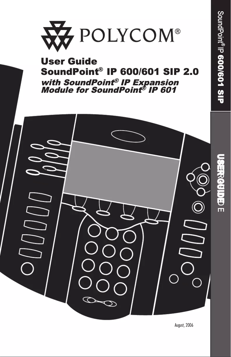 First page image of the manual for Soundpoint 600 ip