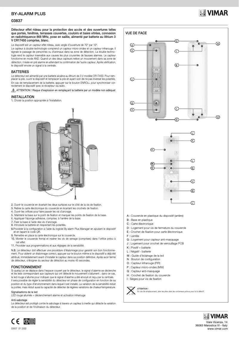 Image de la première page du manuel de l'appareil 03837