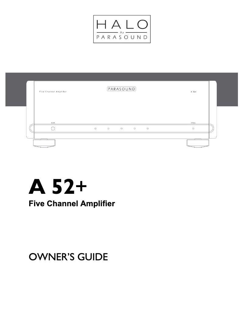 Image de la première page du manuel de l'appareil Halo A 52+