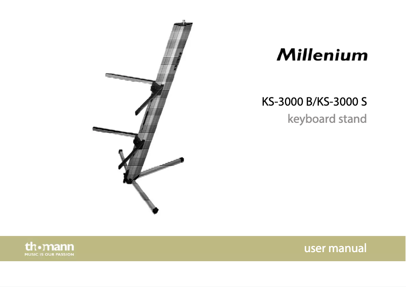 Image de la première page du manuel de l'appareil Millenium KS-3000 B