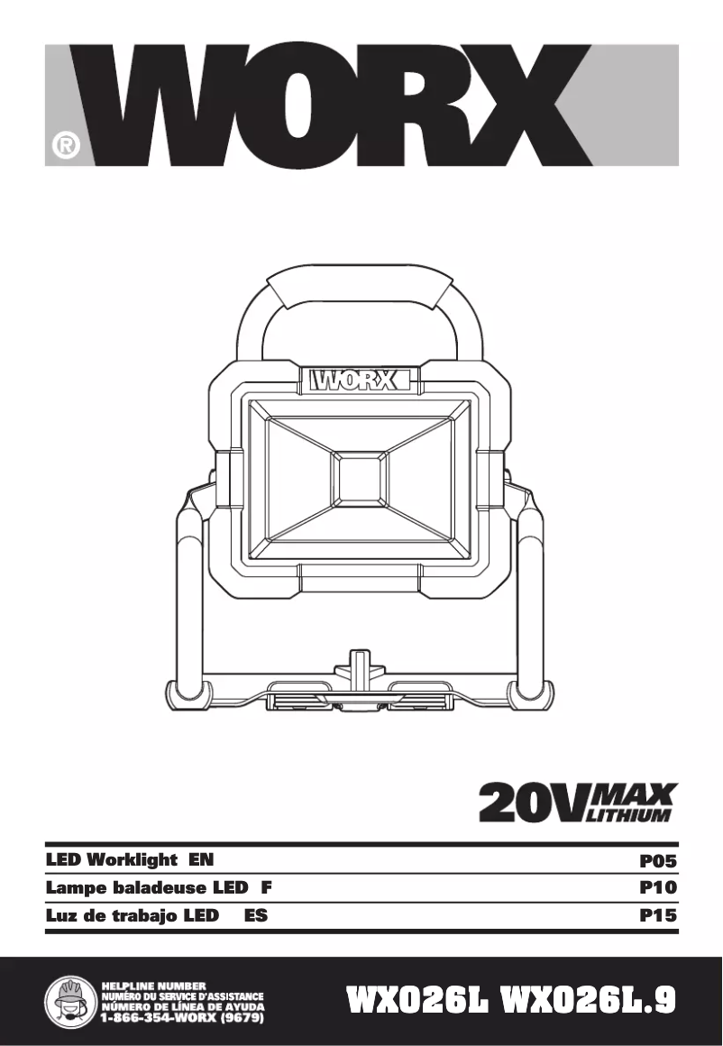 Page n°1 - Manuel utilisateur Worx WX026L.9