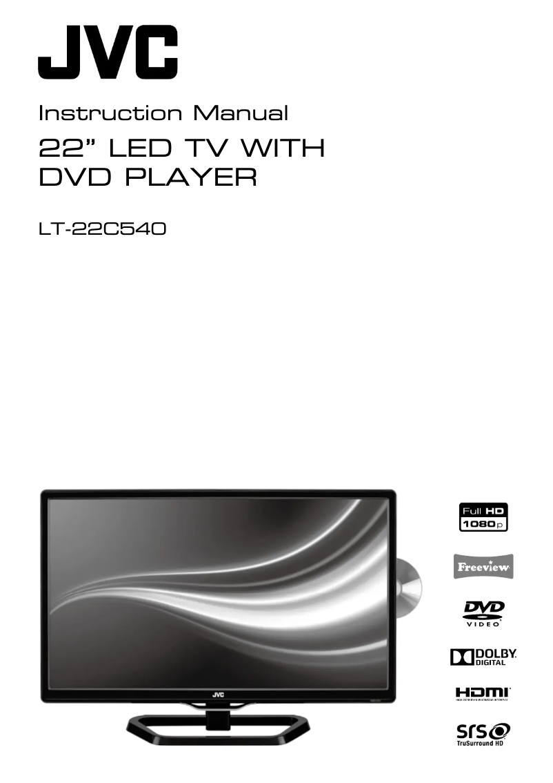 Page 1 de la notice Manuel utilisateur JVC LT-22C540