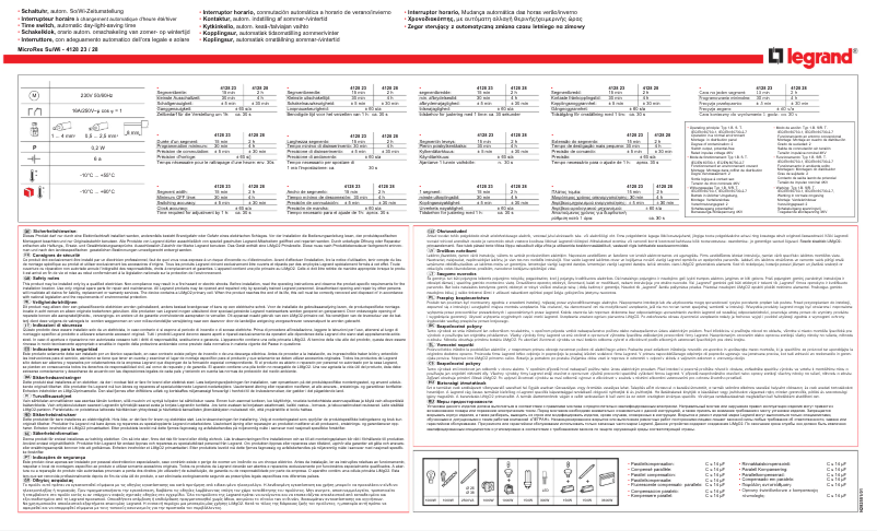 Image de la première page du manuel de l'appareil MicroRex W31 Su/Wi