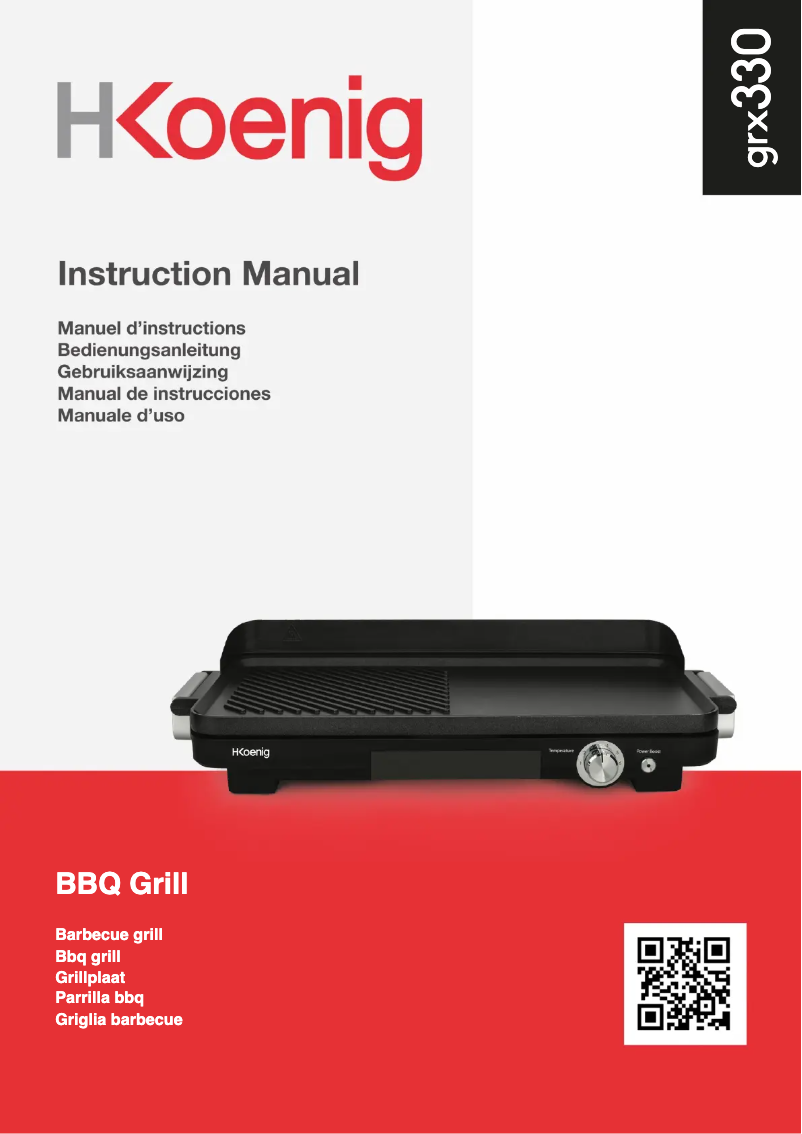 Image de la première page du manuel de l'appareil GRX330