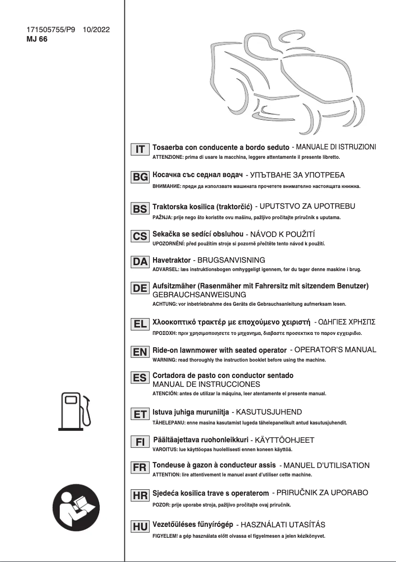 Page 1 de la notice Manuel utilisateur Stiga Combi 166